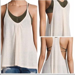 Free People Intimately Wear Me Now racer back tank top, size medium